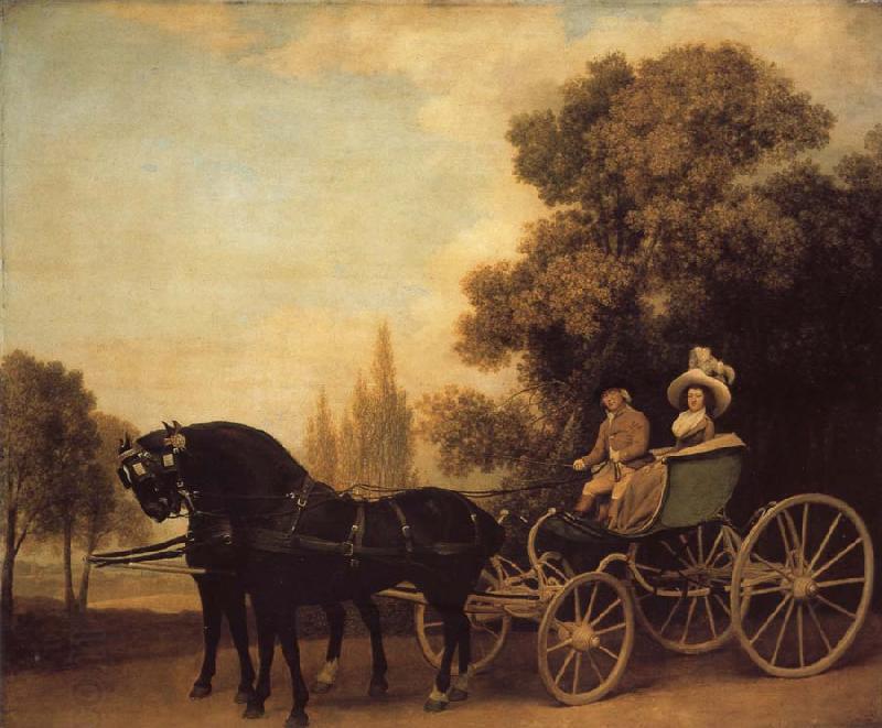 George Stubbs A Gentleman Driving a Lady in a Phaeton China oil painting art